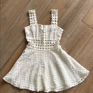 Endless Rose Summer Dots Dress | SZ Med | Off White